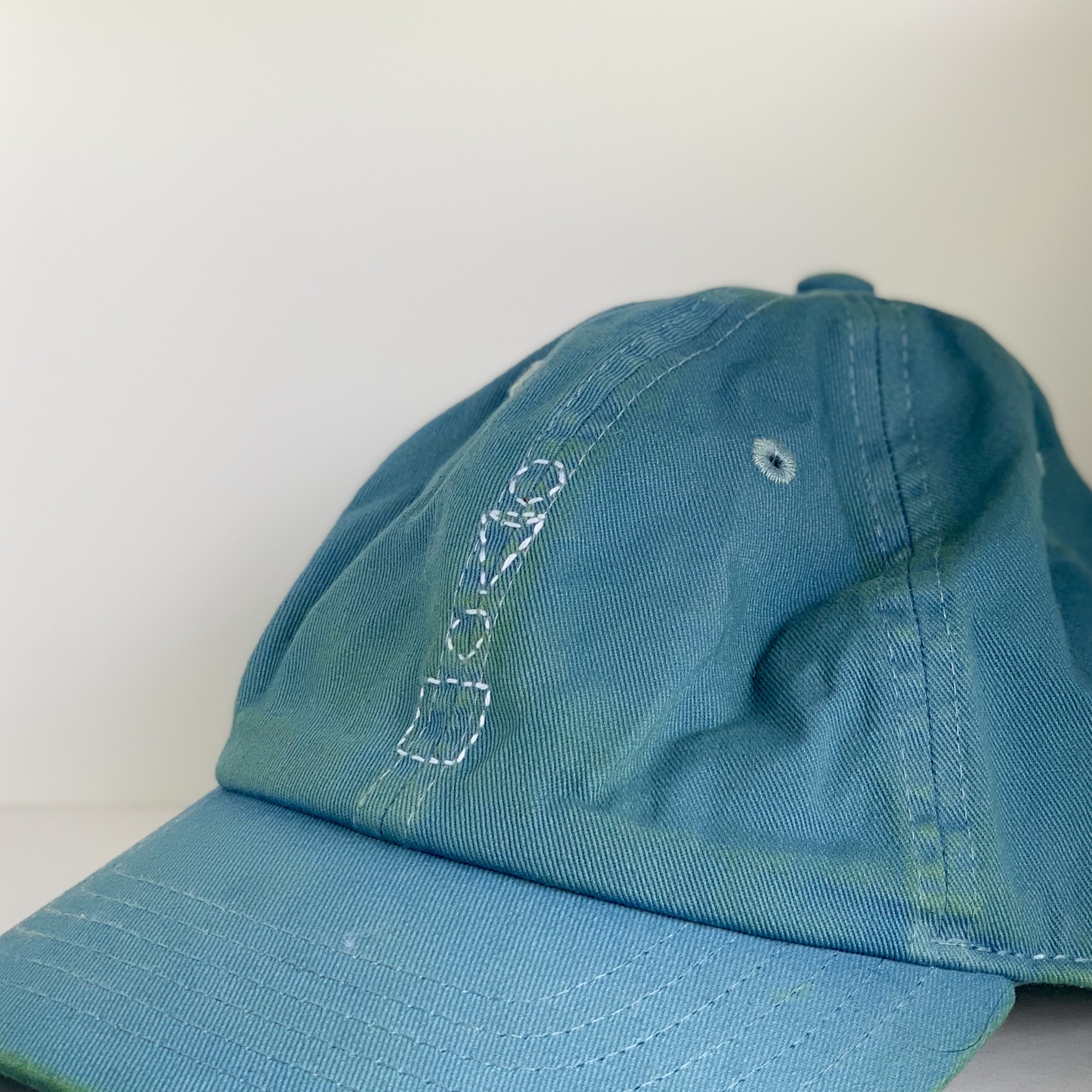 natural indigo dyed hat