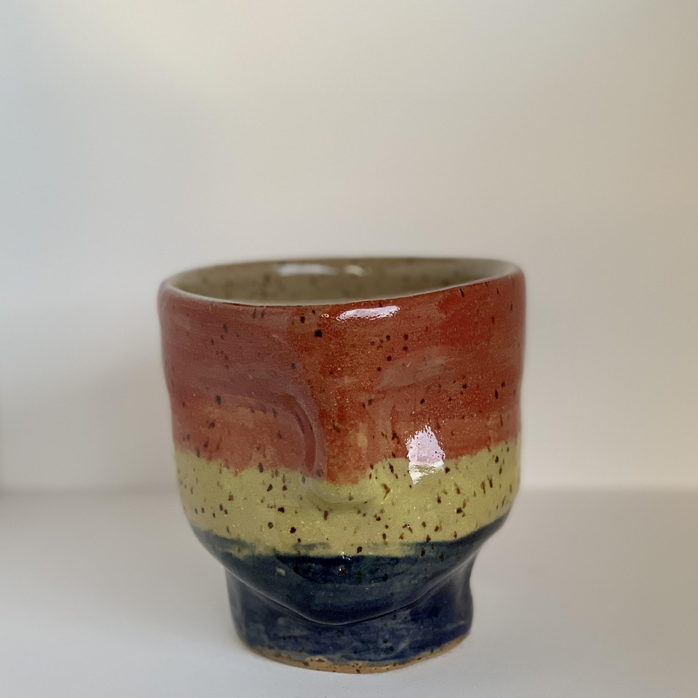 Rainbow Mug with Speckled Brownstone Clay